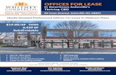 OFFICES FOR LEASE€¦ · Whitney Commerial eal state ervies WhitneyC.com The Asheville egion’s nly ll-ervie Commerial eal state irm FOR LEASE Office / Retail in Midtown Plaza 84