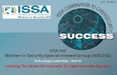 ISSA Intl Women in Security Special Interest Group (WIS SIG) · ISSA INTL SIG Membership Drive *NOT APPLICABLE TO STUDENT MEMBERSHIPS ISSA International Memberships* are 20% off for