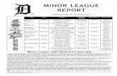 MINOR LEAGUE REPORT - Detroit Tigersdetroit.tigers.mlb.com/documents/2/6/8/187683268/Minor_League_R… · relief. For the GCL Tigers East, Moises Bello went 2x4 with a run scored,