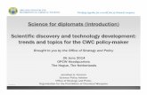 Science for diplomats (Introduction) Scientific discovery ...€¦ · Science for diplomats (Introduction) Scientific discovery and technology development: ... and Anti-Cancer Drug