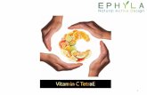 Vitamin C TetraE is ASCORBYL TETRAISOPALMITATE; a stable ... · responsible for skin color. Vitamin C reduces the melanocyte activation through a free-radical scavenging (16). •