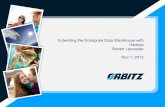 Extending the Enterprise Data Warehouse with Hadoop Robert ... · •Extraction and transformation of data for loading into the data warehouse – “ETL”. •Off-loading of analysis