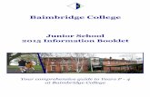 Baimbridge College...1 BAIMBRIDGE COLLEGE INTRODUCTION For most parents the choice of a primary school for a son or daughter is a decision that is only arrived at after a great deal