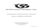 Performance Designs, Inc. · Welcome to the world of Powered Parachute flight! ... MAN-0022 rev B Page 7 of 18 Performance Designs, Inc. 500 Square Foot Powered Parachutes (Sunriser)