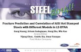 Fracture Prediction and Correlation of AlSi Hot …/media/Files/Autosteel/Great...Fracture Prediction and Correlation of AlSi Hot Stamped Steels with Different Models in LS DYNA Gang