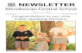 Name: NEWSLETTER - Mendooran...School will resume on Tuesday, 30th April. Term 2 will finish on Friday, 5th July. Easter Hat Parade Infants (K-2) will be hosting an Easter Hat Parade