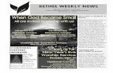 BETHEL WEEKLY NEWS - Clover Sitesstorage.cloversites.com/bethellutheranchurch1/documents/12.20.2015.pdfSenior League will resume on December 30 with a gathering of alumni and current