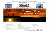 Easter Sunday of the Resurrection of the Lord April … 5.pdfEaster Sunday of the Resurrection of the Lord April 5, 2015 Three Parishes - One Faith Eucharist St. Ann Sunday: 8:00 a.m.