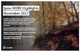 Ipsos MORI Highlights November 2017...November 2017 Ipsos MORI Highlights Confidence in Theresa May to get a good deal for Britain in Brexit negotiations remains low. More now say