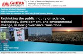 A Crisis of Expertise? Legitimacy and the challenge of policymaking · 2018-03-06 · 5 The public inquiry, as an authoritative part of the policy process in liberal democracies,