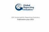 GRI Sustainability Reporting Statistics Publication year 2011 · The Global Reporting Initiative (GRI) is a non-profit organization that promotes economic, environmental and social