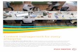 Content management for every enterprise · Content management for every enterprise Explore how Fuji Xerox DocuShare 7.0 can help transform your operations, accelerate business processes,