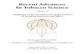 Recent Advances In Tobacco Science - CORESTA · is pleased to present the 37th volume of Recent Advances in Tobacco Science publication. Each year the Program Editorial Committee