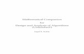 Mathematical Companion for Design and Analysis of Algorithms (Unﬁnished!)jkalita/algorithms.pdf · 2012-07-12 · Mathematical Companion for Design and Analysis of Algorithms (Unﬁnished!)