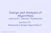 Design and Analysis of Algorithmssharma/COP3503lectures/lecture11.pdf1 Design and Analysis of Algorithms instructor: Sharma Thankachan Lecture 11: Elementary Graph Algorithms I Slides