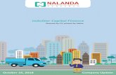 IndoStar Capital Finance - Nalanda Securities · R.Sridhar (CEO) boarded to build and scale vehicle finance business Company has roped in R.Sridhar, who had been instrumental in making