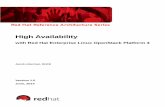 High Availability - Red Hat Customer Portal€¦ · 2.2 High Availability with HAproxy and pacemaker ... 4.1.3 Create and Share SSH Keys ... as their applications require. Red Hat