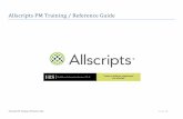 Allscripts APM Training Guide - IHTSC | HOMEihtscassociates.com/assets/allscripts_training_guide.pdf3-22 - Patient Activity Tab / Request and View Eligibility 4 - Financial Inquiry