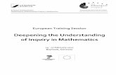 Deepening the Understanding of Inquiry in Mathematicsfibonacci.uni-bayreuth.de/ets4/docs/ets4_bth.pdf · Deepening the Understanding of Inquiry in Mathematics Travelling By plane
