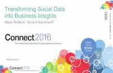 Transforming Social Data into Business Insight - IBM · 2016-04-05 · Transforming Social Data into Business Insights ... and does not, grant any right or license under any IBM patents,