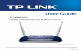 TD-W8960N - TP-LinkUN_V5.0_UG.pdf · 30 0Mbps Wireless N ADSL2+ Modem Router Model No.: TD-W8960N. Trademark: TP-LINK. We declare under our own responsibility that the above products