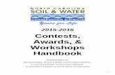 2015-2016 Contests, Awards, & Workshops Handbook · 2015-2016 . Contests, Awards,& Workshops . Handbook . SPONSORED BY . NC Association of Soil & Water Conservation Districts, Local