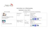 Activities on a Wednesday - updated June 2015webapps.stoke.gov.uk/uploadedfiles/Activities on a... · Activities on a Wednesday Updated June 2015 ... Cornerstone café Run by Landau.