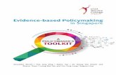 Evidence-based Policymaking · 2018-08-20 · commonly used in evidence-based policymaking and how they can strengthen policy design and decision-making. This could range from broad,