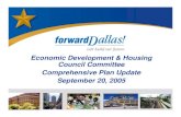 Economic Development & Housing Council Committee ...€¦ · Economic Development & Housing Council Committee Comprehensive Plan Update September 20, 2005 1. ... Image & Marketing