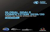 GLOBAL GOALS COMPETITION 2019/20 · 2019-10-01 · The GSL Global Goals Competition challenges you to THINK GLOBAL and START a LOCAL project that contributes towards addressing the