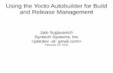 Jate Sujjavanich Syntech Systems, Inc  · Jate Sujjavanich Syntech Systems, Inc  February 22, 2016. My Experience ... Buildbot