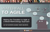 WATERFALL TO AGILE - Mighty Guides · their attempts at transitioning from Waterfall to Agile. The experts also highlight keys to success, an important one being the need for good