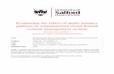 Evaluating the effect of multitenancy patterns in ...usir.salford.ac.uk/48443/1/PDP2018_paper_139 submission.pdf · suitable multi-tenancy pattern for software deployment. The rest