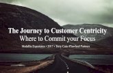 The Journey to Customer Centricity Where to Commit your Focus · The Journey to Customer Centricity Where to Commit your Focus ... What Are the Barriers? Where Do We Focus? ... Product