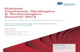 Gartner Customer Strategies & Technologies Summit 2014€¦ · customer and effective personalization. E Mastering Data The Holy Grail for most European organizations is to have a