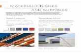 MATERIAL,FINISHES AND SURFACES - Ceilings and Walls · “mica” coating pigments, which reflect their own colour or the basecoat colour. This reflection and refraction of light