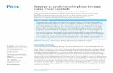 Synergy as a rationale for phage therapy using phage cocktails · Keywords Phage therapy, Models, Dynamics, Depolymerase, Dynamics, Bacteria, Biofilm INTRODUCTION A common practice