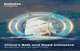 China’s Belt and Road Initiative - Deloitte United States · HINA’S MASSIVE GLOBAL development project, the Belt and Road Initiative (BRI), now includes more than two-thirds of