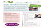Information for parents - Tusla...Information for parents r parents (12 months—3 years) Learning and developing through play Why play? Jack, your toddler, is busy in the back yard