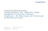 CADTH RAPID RESPONSE REPORT: SUMMARY …...SUMMARY WITH CRITICAL APPRAISAL Ivabradine for Adults with Stable Chronic Heart Failure 5 Outcomes Clinical effectiveness (e.g., worsening