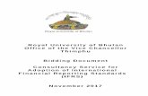 Royal University of Bhutan Office of the Vice Chancellor ...€¦ · Preface This Standard Request for Proposals (SRFP) is based on the 2009Procurement Rules and Regulations of the