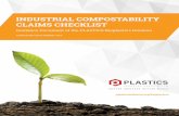 2019-07070-Industrial Compostability Claims …...Bioplastics share many of the valuable functional characteristics of conventional plastics such as processability, durability, and