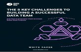THE 5 KEY CHALLENGES TO BUILDING A SUCCESSFUL DATA TEAM · 2017 Dataiku, Inc. contactdataiku.com dataiku 1 THE 5 KEY CHALLENGES TO BUILDING A SUCCESSFUL DATA TEAM And How to Overcome
