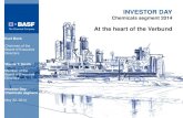 At the heart of the Verbund - BASF – United States · downstream divisions €178 million R&D expenses €17 billion sales to ... Petrochemicals Major shale gas- based investment