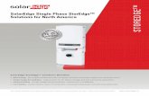 SolarEdge Single Phase StorEdgeTM Solutions for North ... · INSTALLATION SPECIFICATIONS AC Output conduit size / AWG range 0.75” / 14-6 AWG Dimensions (HxWxD) 6.7 x 7.9 x 5.5