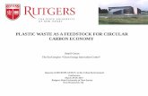 PLASTIC WASTE AS A FEEDSTOCK FOR CIRCULAR CARBON ECONOMY€¦ · PLASTIC WASTE AS A FEEDSTOCK FOR CIRCULAR CARBON ECONOMY. Serpil Guran . The EcoComplex “Clean Energy Innovation