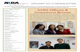 January 2012 Newsletter - AABA of Houston · JANUARY 2012 NEWSLETTER The Asian American Bar Association (AABA) of Houston is a voluntary organization of lawyers of Asian heritage