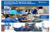 Academic Programs and Partnerships Annual Report · Academic Programs and Partnerships Annual Report Academic Year 2016-2017 (July 1, 2016-June 30, 2017) Prepared by Executive Vice