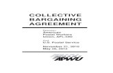 APWU-USPS 2010-2015 Collective Bargaining Agreement...COLLECTIVE BARGAINING AGREEMENT Between American Postal Workers Union, AFL-CIO And U.S. Postal Service November 21, 2010 May 20,