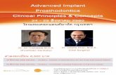 Advanced Implant Prosthodontics Clinical Principles ... Aug-2017.pdfImplant Design Bone Manipulation Suturing techniques 3. Design concepts in implant prosthodontics: Componentry and